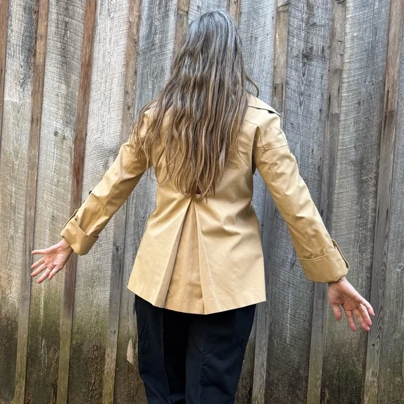 Women's Tan Button-Up Jacket - Picture 2 of 15